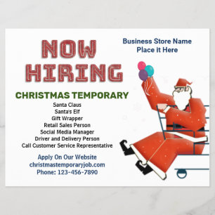 Nu Vacatures Hulp Bedrijf Kerstvakantie Aangepast Flyer