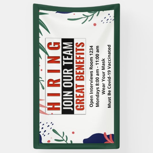 Nu Vacatures - Kom bij Ons Team Interviews Spandoek (Verticaal)