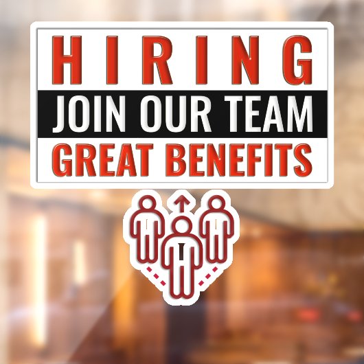 Nu Vacatures Sluit Je Aan Bij Ons Team Geweldige V Raamsticker (Vel 2)