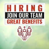 Nu Vacatures Sluit Je Aan Bij Ons Team Geweldige V Raamsticker (Vel 3)