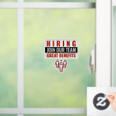 Nu Vacatures Sluit Je Aan Bij Ons Team Geweldige V Raamsticker (Huis)