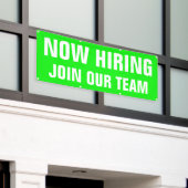 Nu Vacatures Wordt Ons Team Bright Large  Spandoek (Buitenkant Gebouw)