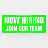 Nu Vacatures Wordt Ons Team Bright Large  Spandoek (Horizontaal)