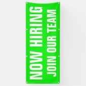 Nu Vacatures Wordt Ons Team Bright Large  Spandoek (Verticaal)