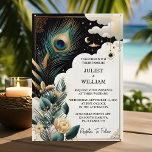 Nu Veer Rustieke Aziatische Sky Cloud Peacock Brui Kaart<br><div class="desc">de Veer Rustieke Aziatische Sky Cloud Peacock bruiloft uitnodiging. Deze prachtig vervaardigde uitnodiging combineert de rustige schoonheid van hemelwolken met het levendige detail van pauwenveren, waardoor een perfecte harmonie van rustieke en Aziatische invloeden ontstaat. Ideaal voor koppels die hun bruiloft willen doordringen met een vleugje elegantie en een unieke culturele...</div>