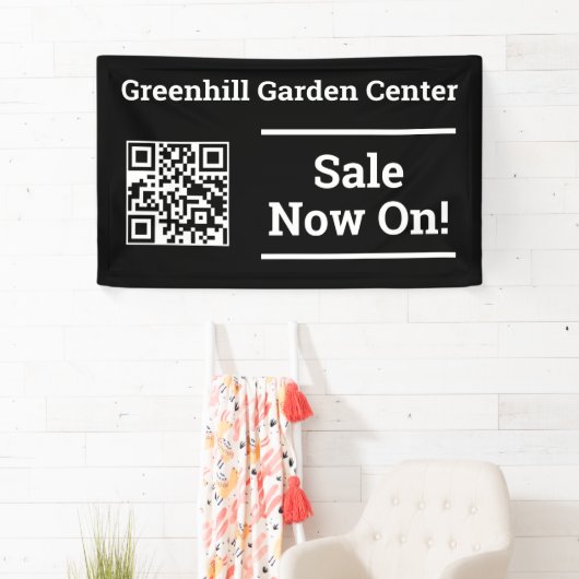 Nu verkopen met QR-code Spandoek (Insitu)