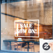 Nu verkopen op gebarentaal raamsticker (Cafe Raam)