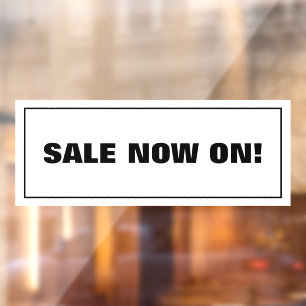 Nu verkopen raamsticker