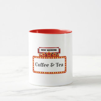 Nu vertoont koffie- en theemok mok