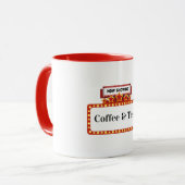 Nu vertoont koffie- en theemok mok (Voorkant links)