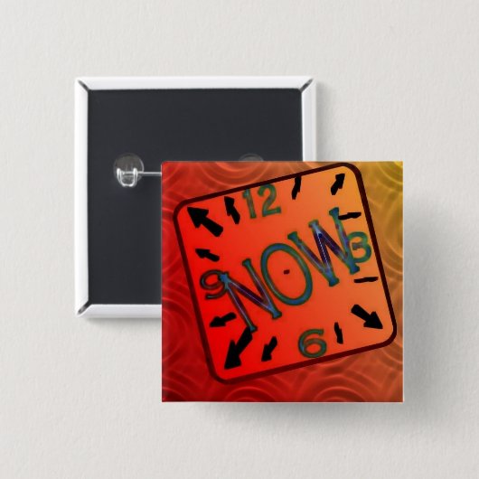 Nu Vierkante Button 5,1 Cm (Voorkant /achterkant)