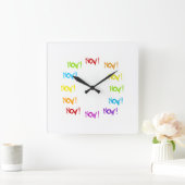 NU! WALL CLOCK BY DMT VIERKANTE KLOK (Huis)