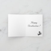 Nu wat? Cute Cat Photo Afstuderen Kaart (Binnen)