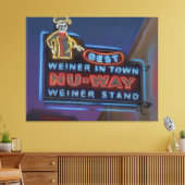 Nu-Way Wieners, Macon, Georgia - Canvas Afdrukken (Insitu (Woonkamer))