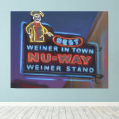 Nu-Way Wieners, Macon, Georgia - Canvas Afdrukken (Insitu (Houten vloer))