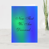 Nu we gescheiden Kaart zijn (Voorkant)