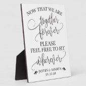 Nu we samen blijven zitten waar we ook maar kunnen fotoplaat (Zijkant)