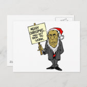 Nu weer aan het werk feestdagenkaart (Voorkant / Achterkant)