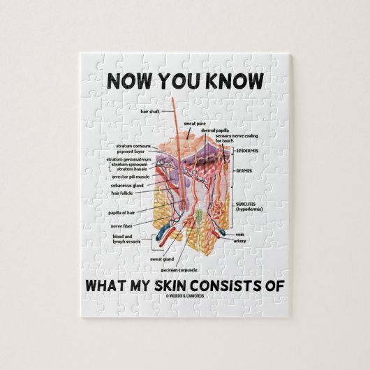 Nu weet je wat mijn huid uit dermatologie bestaat legpuzzel (Verticaal)