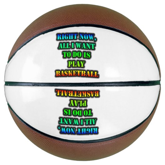 Nu wil ik alleen maar Basketball spelen Basketbal (Voorkant)
