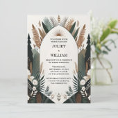 Nu Wood Tree Forest rustieke schuur Boerderij boog Kaart (Staand voorkant)