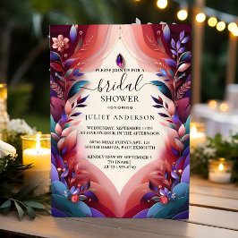 Nu Zacht Blauwgroen Herfst Bold Jewel Tone Vrijgez Kaart