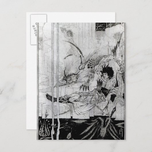 Nu zag koning Arthur het Questing Beast Briefkaart (Voorkant / Achterkant)
