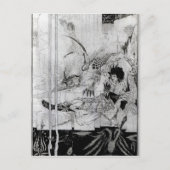 Nu zag koning Arthur het Questing Beast Briefkaart (Voorkant)