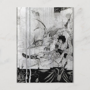 Nu zag koning Arthur het Questing Beast Briefkaart