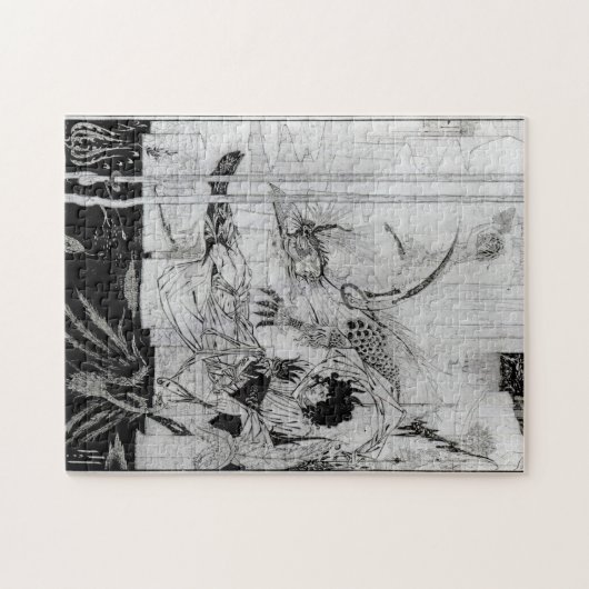 Nu zag koning Arthur het Questing Beast Legpuzzel (Horizontaal)