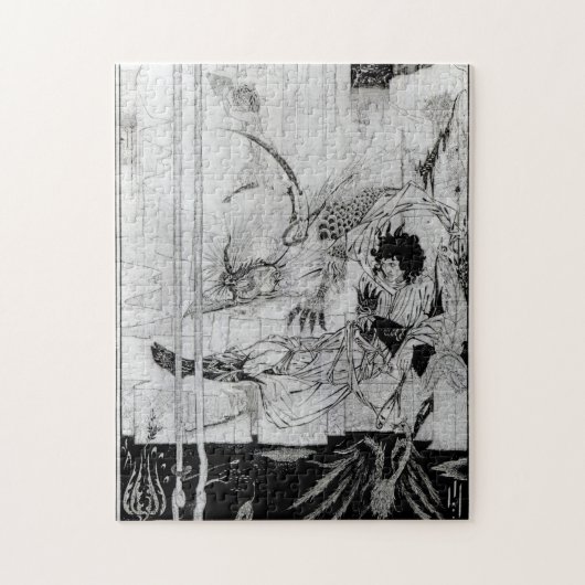 Nu zag koning Arthur het Questing Beast Legpuzzel (Verticaal)