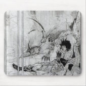 Nu zag koning Arthur het Questing Beast Muismat (Voorkant)