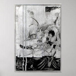 Nu zag koning Arthur het Questing Beast Poster