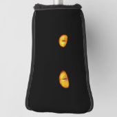 Nu ziet hij je zwarte kat golfheadcover (Draai 90)