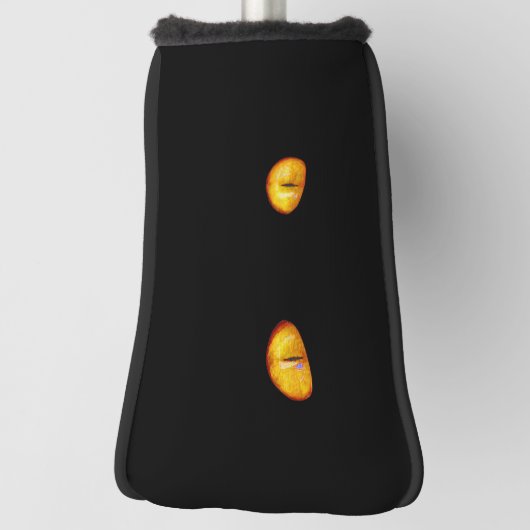 Nu ziet hij je zwarte kat golfheadcover (Draai 90)