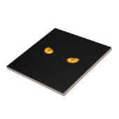 Nu ziet hij je zwarte kat tegeltje (Zijkant)