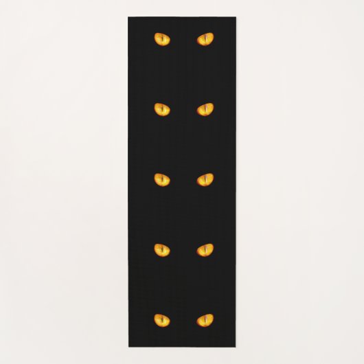 Nu ziet hij je zwarte kat yogamat (Voorkant)