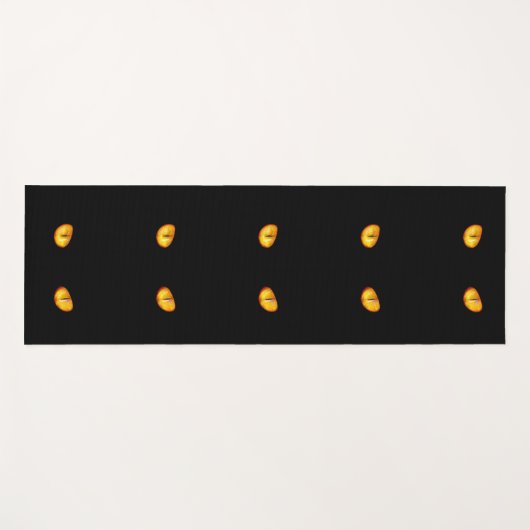 Nu ziet hij je zwarte kat yogamat (Voorkant (horizontaal))