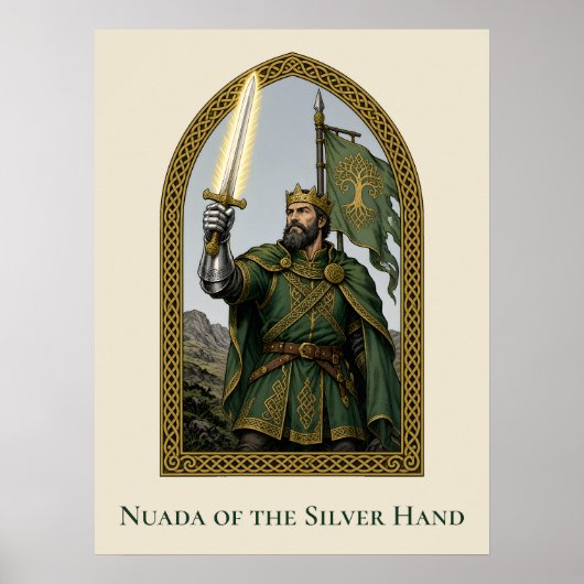 Nuada van de Zilveren Hand Poster (Voorkant)
