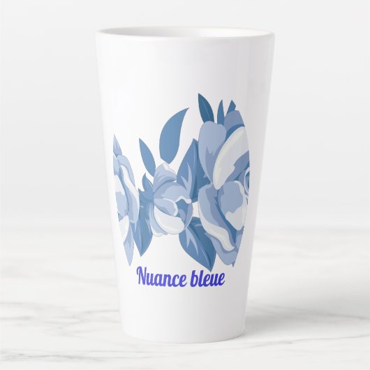 Nuance bleue latte mok (Voorkant)