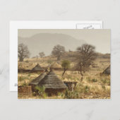 Nuba-bergen, Nugera-dorp Briefkaart (Voorkant / Achterkant)