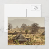 Nuba-gebergte, Nugera-dorp Briefkaart (Voorkant / Achterkant)