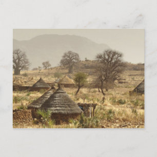 Nuba-gebergte, Nugera-dorp Briefkaart