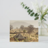 Nuba-gebergte, Nugera-dorp Briefkaart (Staand voorkant)