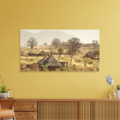 Nuba-gebergte, Nugera-dorp Canvas Afdruk (Insitu (Woonkamer))