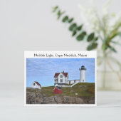 Nubble Light, Cape Neddick, Maine Briefkaart (Staand voorkant)