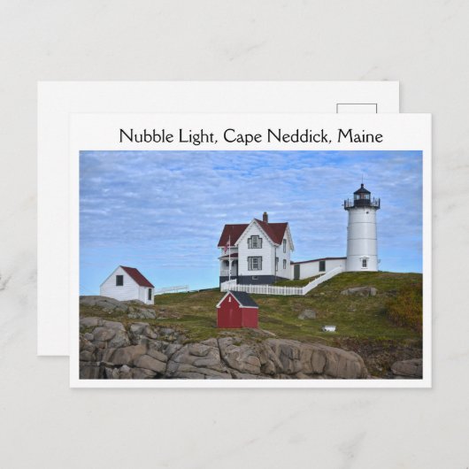 Nubble Light, Cape Neddick, Maine Briefkaart (Voorkant / Achterkant)