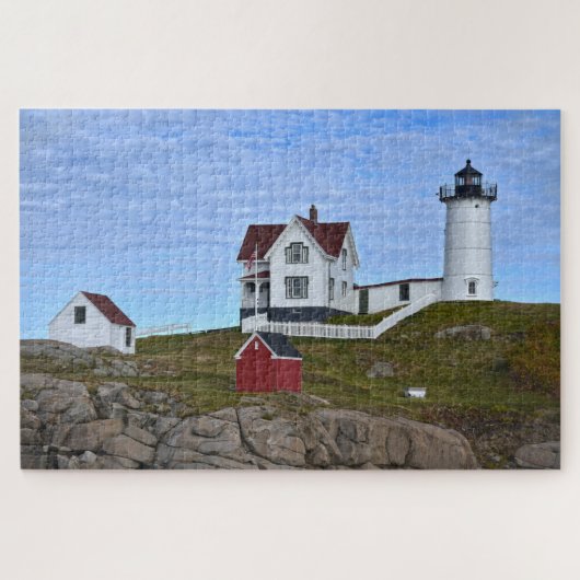 Nubble Light, Cape Neddick, Maine Legpuzzel (Horizontaal)