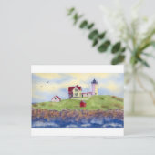 Nubble Light, Cape Neddick, York Maine Briefkaart (Staand voorkant)