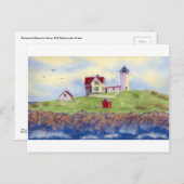 Nubble Light, Cape Neddick, York Maine Briefkaart (Voorkant / Achterkant)